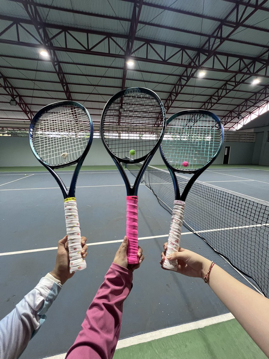 tennisnya udah pinter dikit lah 🥹