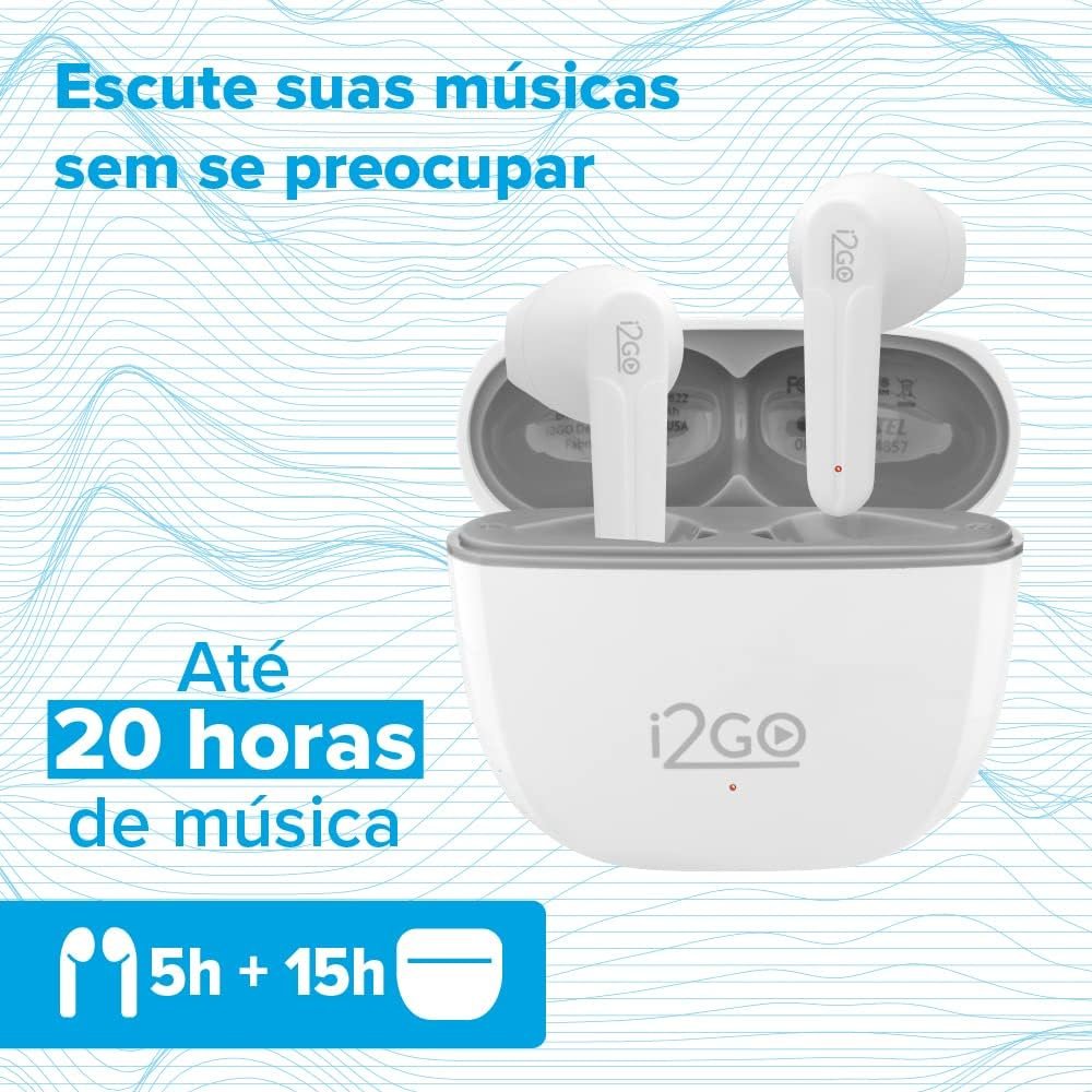 🔥 I2GO, Fone De Ouvido, TWS, Bluetooth, 20 Horas totais de Bateria, ENC, Air Sound Go 2.0, Branco, i2GO PRO

💰 R$ 69,90: amzn.to/4hb0JL5

🏷 use o cupom OLAPRIME
➖exclusivo para membros Prime

🟧 Promoção por tempo limitado.