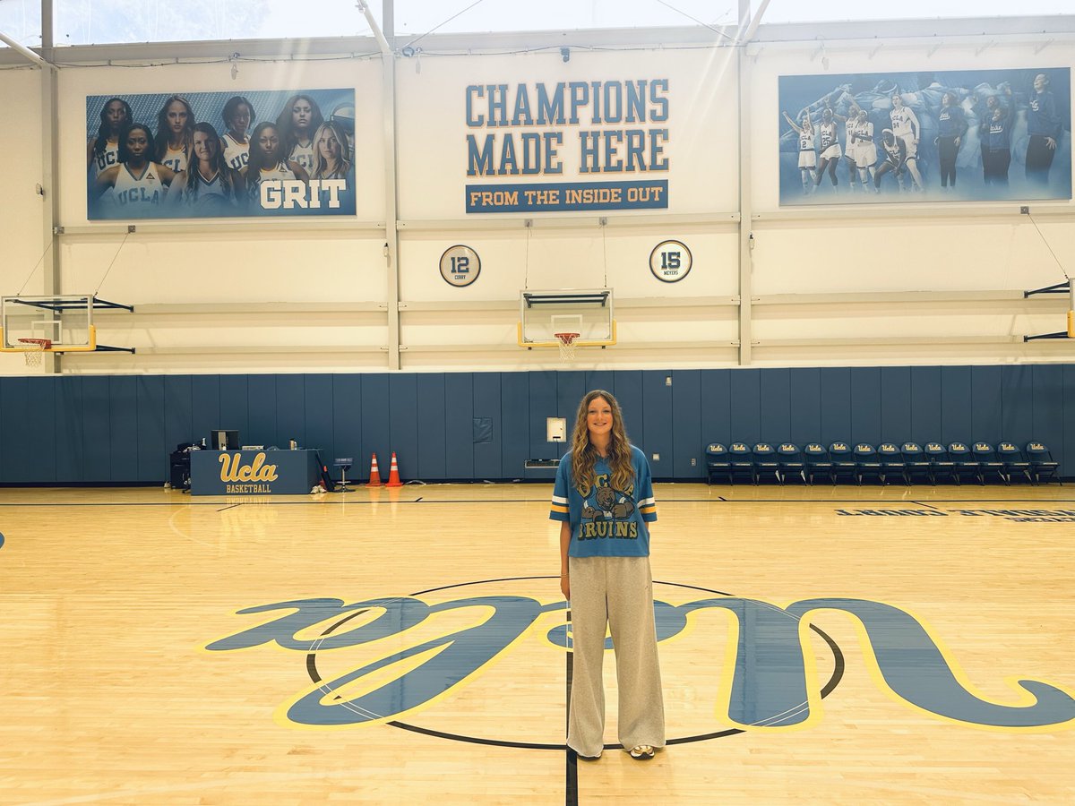 ElleMiller2031's tweet image. Had an amazing unofficial visit to UCLA! 💙💛 Big thanks to @sohmatsuura , @clarkj22 , and @MBlevins_5 for taking the time to show me around campus and making it such a memorable experience.Really appreciated learning more about the program and what it means to be a Bruin! 🐻…