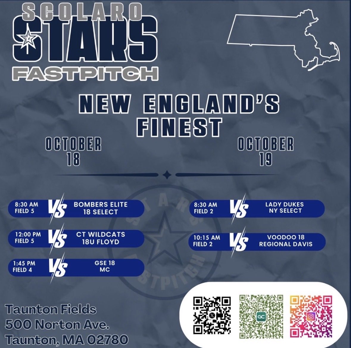 So excited to play in Massachusetts this weekend at the New England’s Finest Showcase!! <a href="/stars_FPNJ/">NJStarsFastpitch</a> <a href="/SBCoachFricke/">Coach Bill Fricke</a> <a href="/SBRRetweets/">Softball Recruiting Reposts</a>