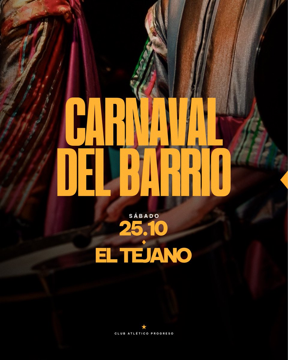 ProgresoOficial's tweet image. Barrio de murga y carnaval 🎶

¡Los esperamos en El Tejano!

#ElClubDelBarrio
