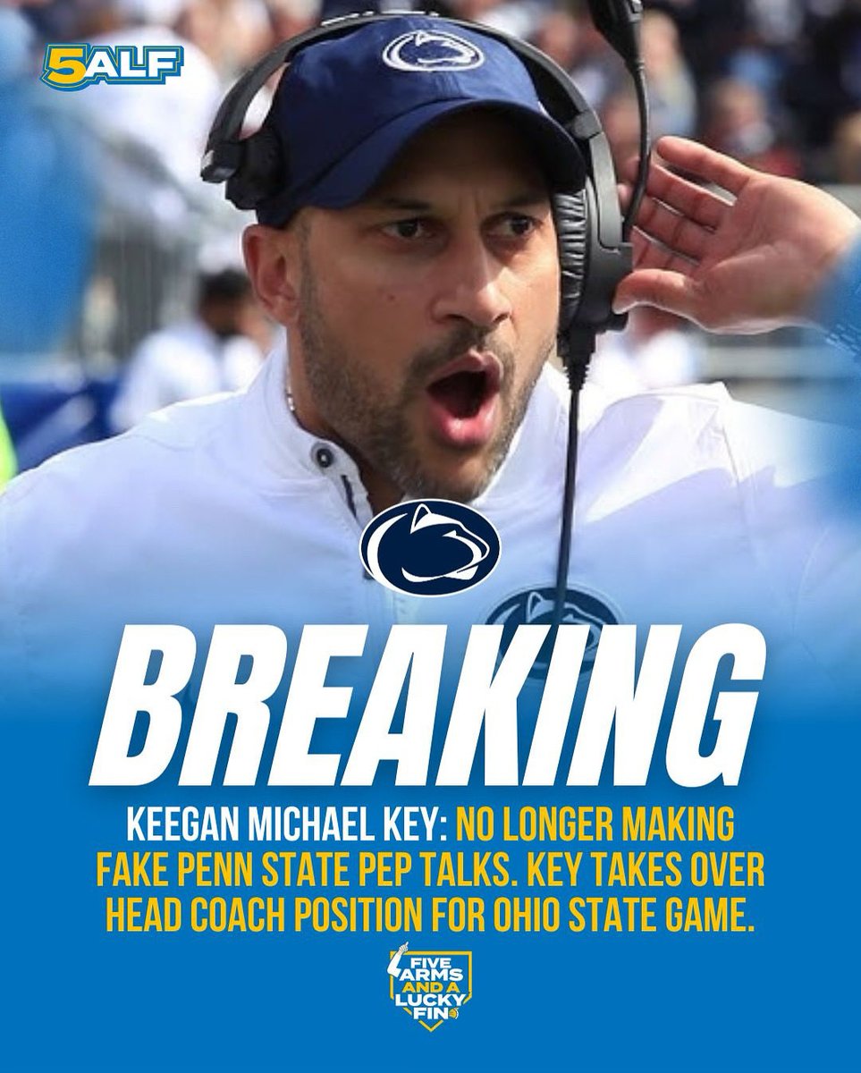Franklin acting as a head coach wasn’t good enough for Penn State Board of Trustees. Board hires Keegan Michael Key after reviewing East West Bowl tape.