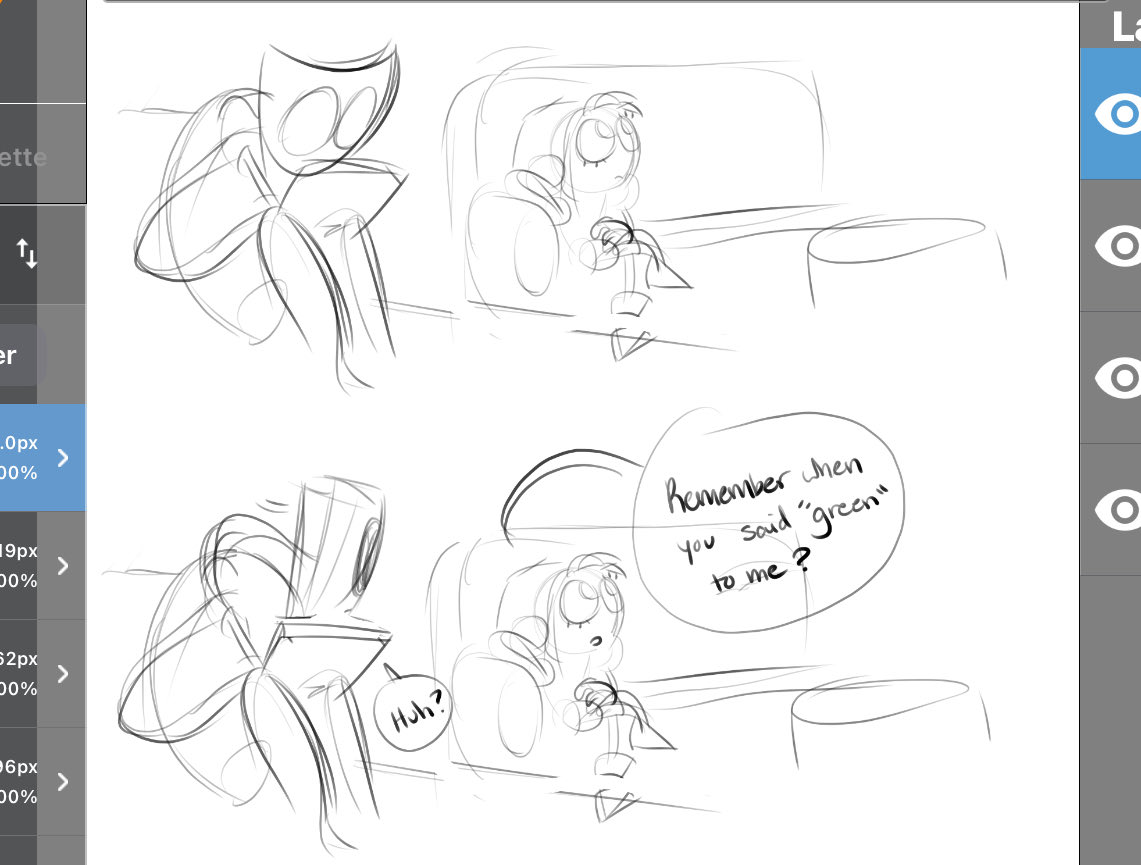 That feeling when you’re making a completely serious comic based on when Gangle said ‘green’ to Pomni…