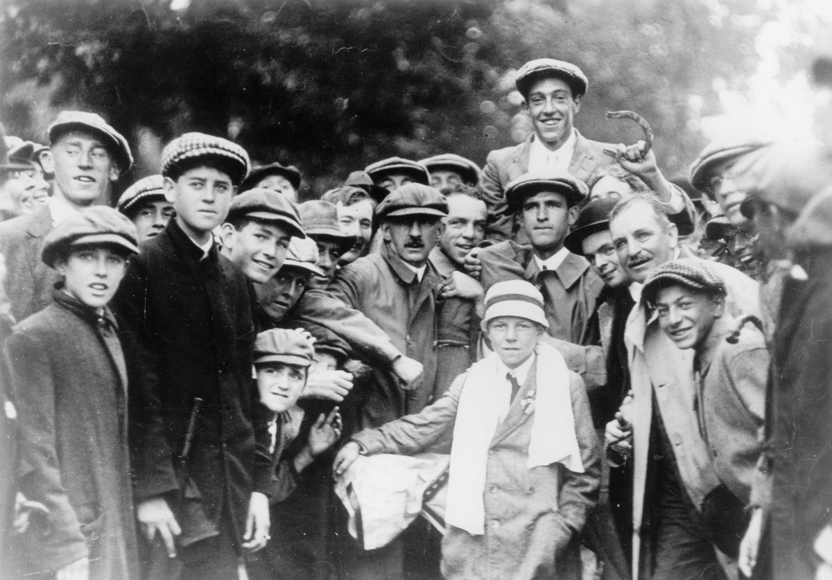 Happy birthday to Eddie Lowery, the 10-year-old caddie on Francis Ouimet's bag.