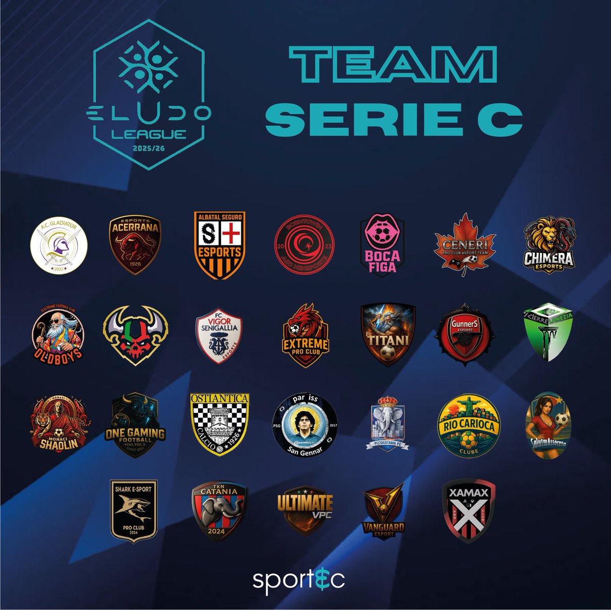 Ripartiamo da questa #serieC di <a href="/eLUDO_official/">eLUDO</a>, c'è tanto su cui lavorare ma sono sicuro che saremo fonte di "fastidio" per molti, e poi chissà....🔴🐘🔵

#rispettoxtuttipauradinessuno
#siamofiglidelvulcano
#sempresulpezzo
#GoTKN