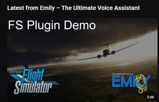 EmilyVoiceComs's tweet photo. Microsoft Flight Simulator Plugin has been released
https://t.co/fRWiAeAxCo https://t.co/CxQM37bKWz