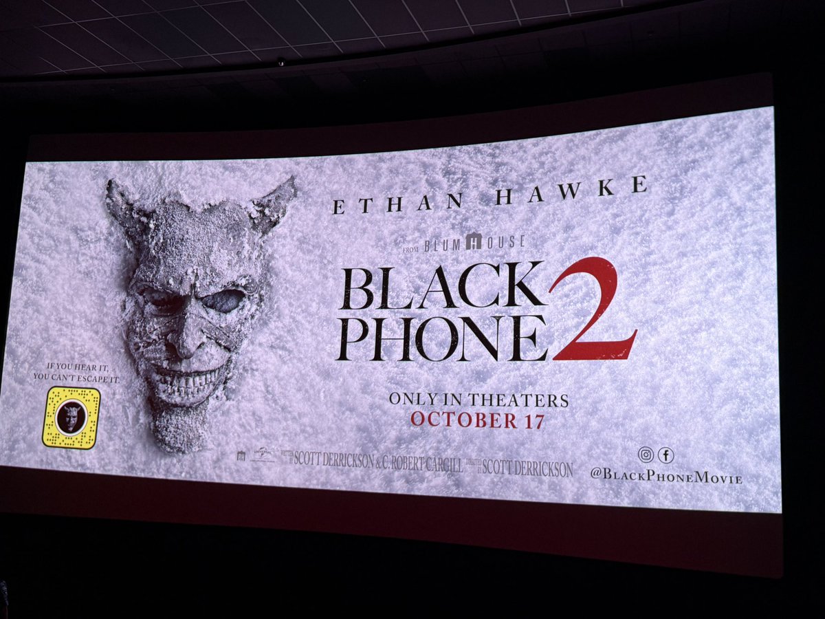 drewmunhausen's tweet image. Loved BLACK PHONE 2 at Fantastic Fest and I’m excited to revisit again tonight.