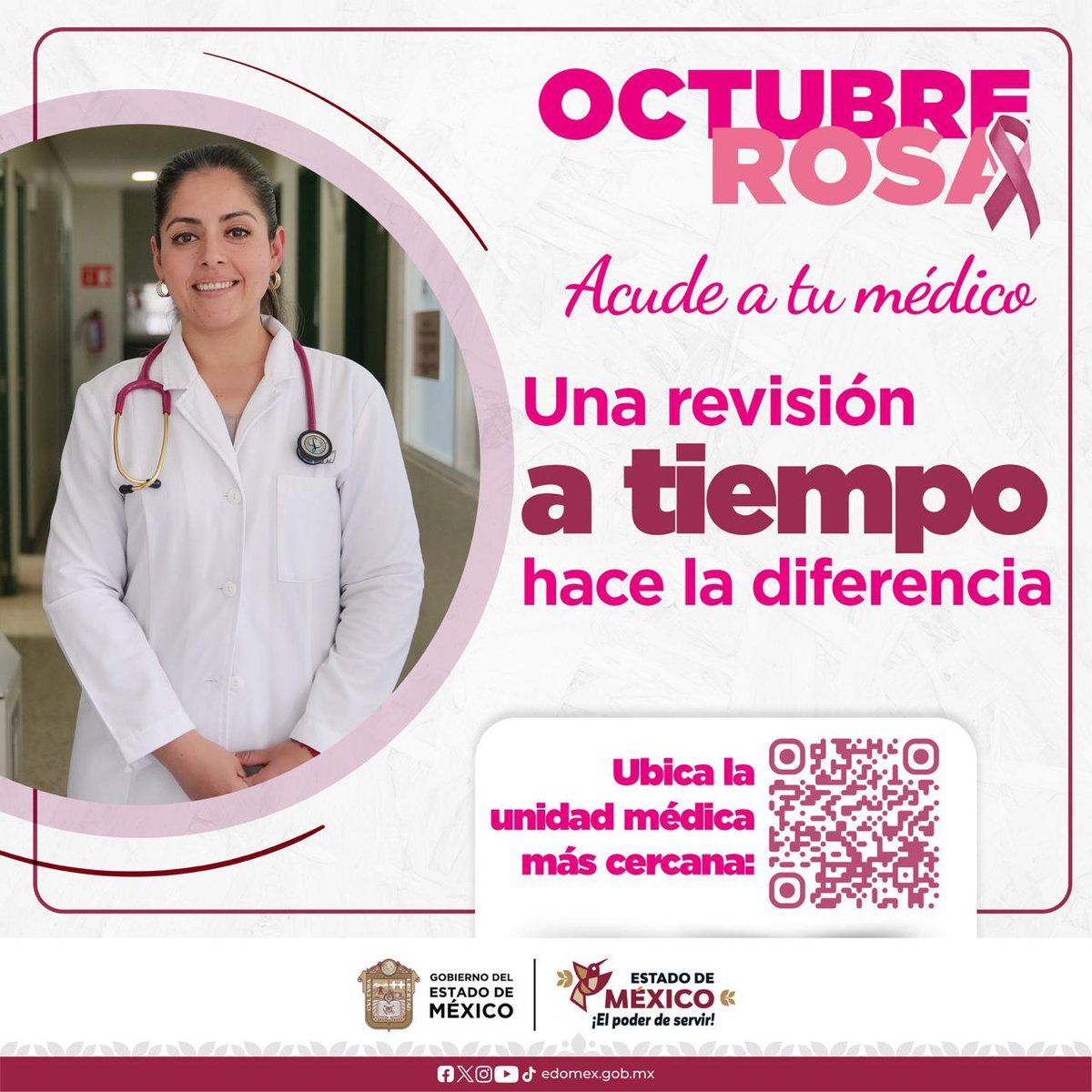 BienestarEdoMx's tweet image. 🎀 #OctubreRosa | La detección oportuna del cáncer de mama puede salvar vidas. Haz tu autoexploración mensual y, si tienes 40 años o más, realiza tu mastografía. Ubica tu unidad médica en: salud.edomex.gob.mx/isem/cancer_ma…
#PrevenirEsVivir #ElPoderDeServir