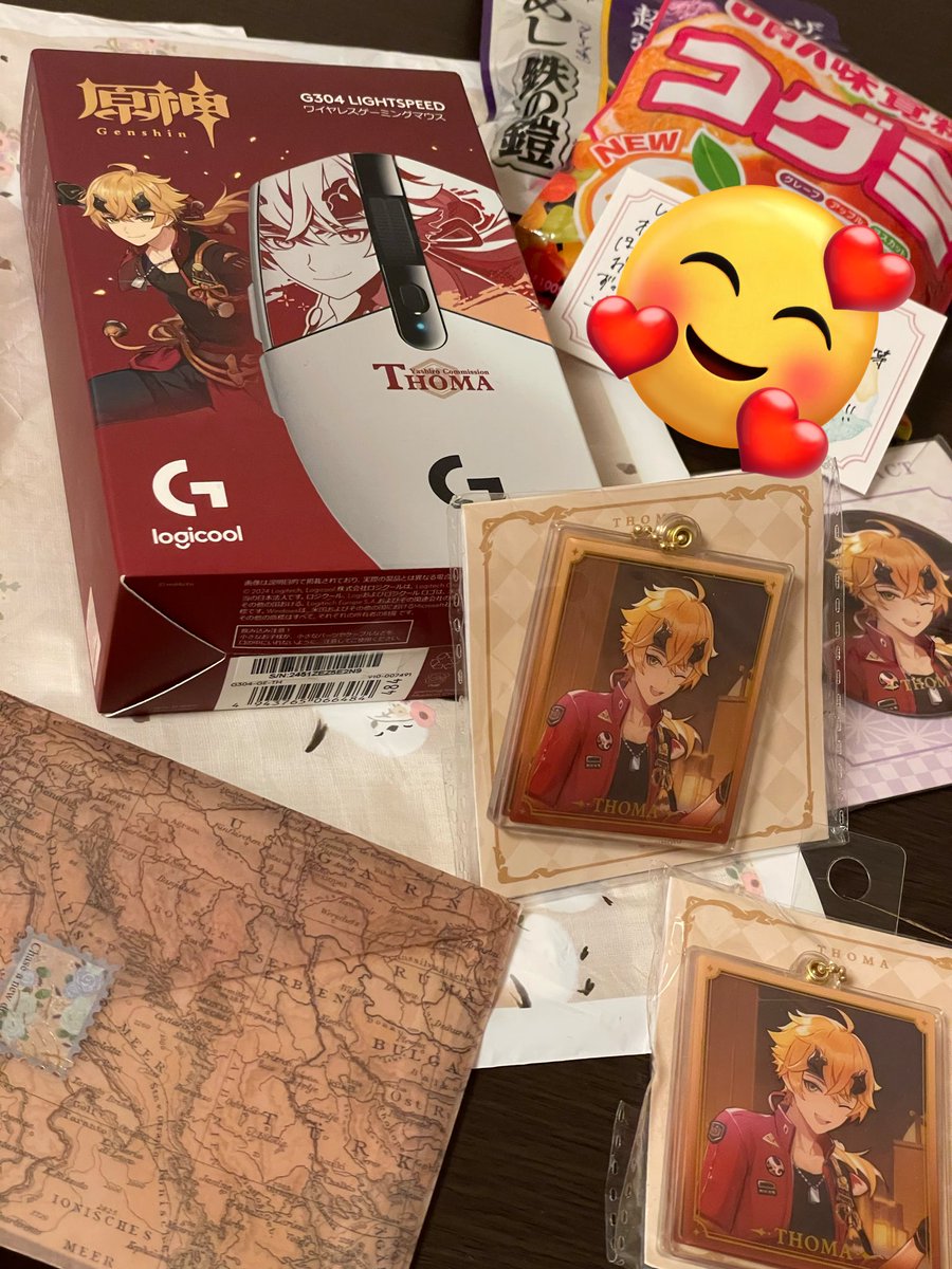 オフ会でプレゼントもろた😭😭😭
のあ！ちゃちゃき！ありがとすぎるうれちい🫶🫶🫶
トーマのマウス勿体なさすぎて使えないよぉぉ！！！！ハイパー嬉しい！！！！