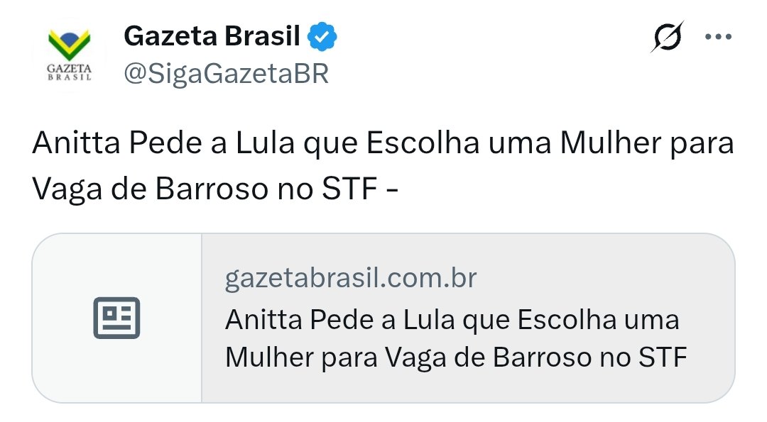 Não sei o que é pior: LULA escolher mais um ministro do STF ou a ANITTA dar pitaco nessa escolha.

Olha o tamanho do buraco onde enfiaram o Brasil!