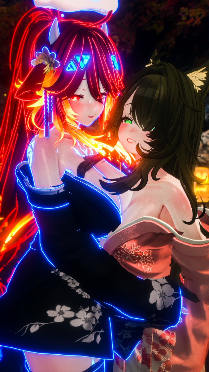 Silk and neon