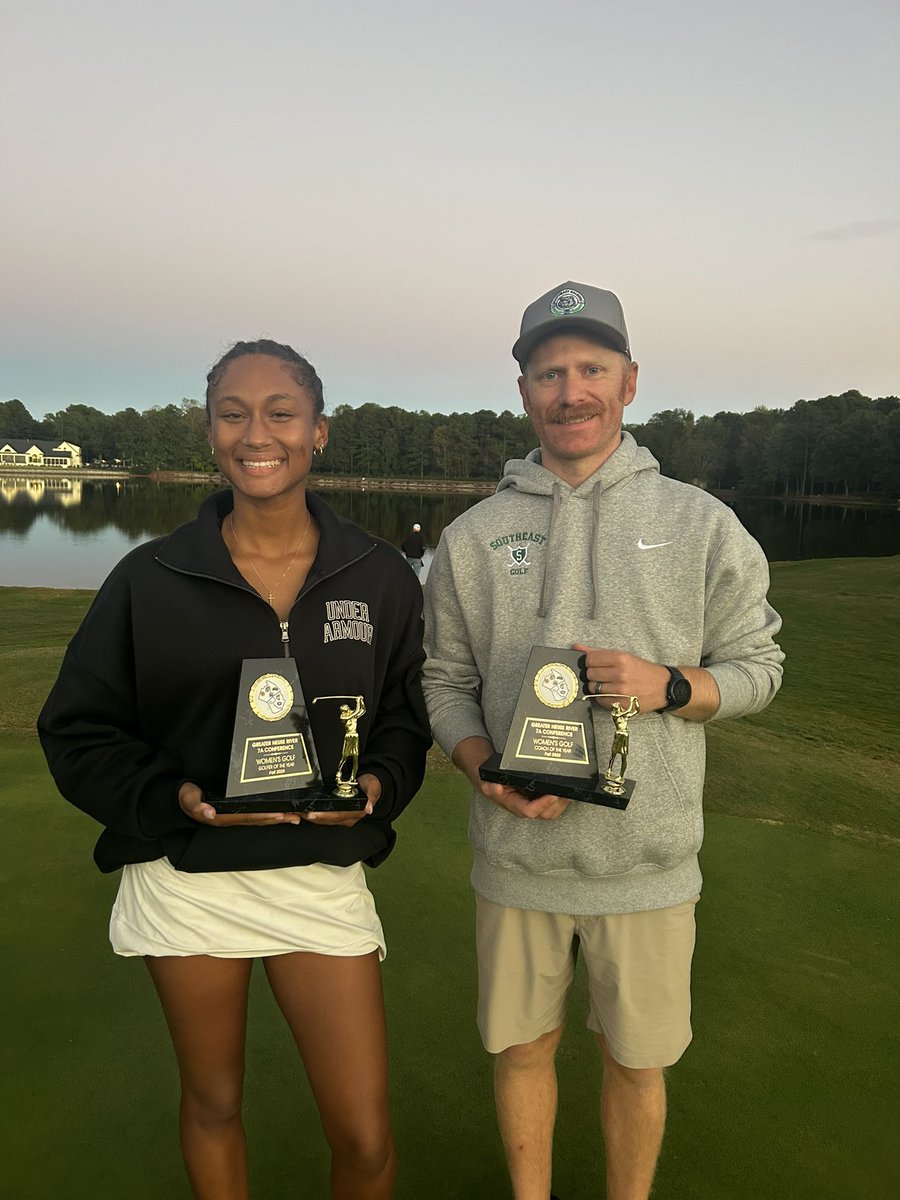 SRMHSGolf's tweet photo. That is a wrap on the regular season.

-2nd place team finish
-Conference Player of the Year for Olivia Heggie
-Coach of the Year for Coach Griffin
-All-Conference for Olivia and Amirah

Not finished yet.  Regionals Tuesday.  Go Bulldogs!

@SRMHSpride @SEDawgs @VernonMaloneCCA https://t.co/fJkhpQ3PHh