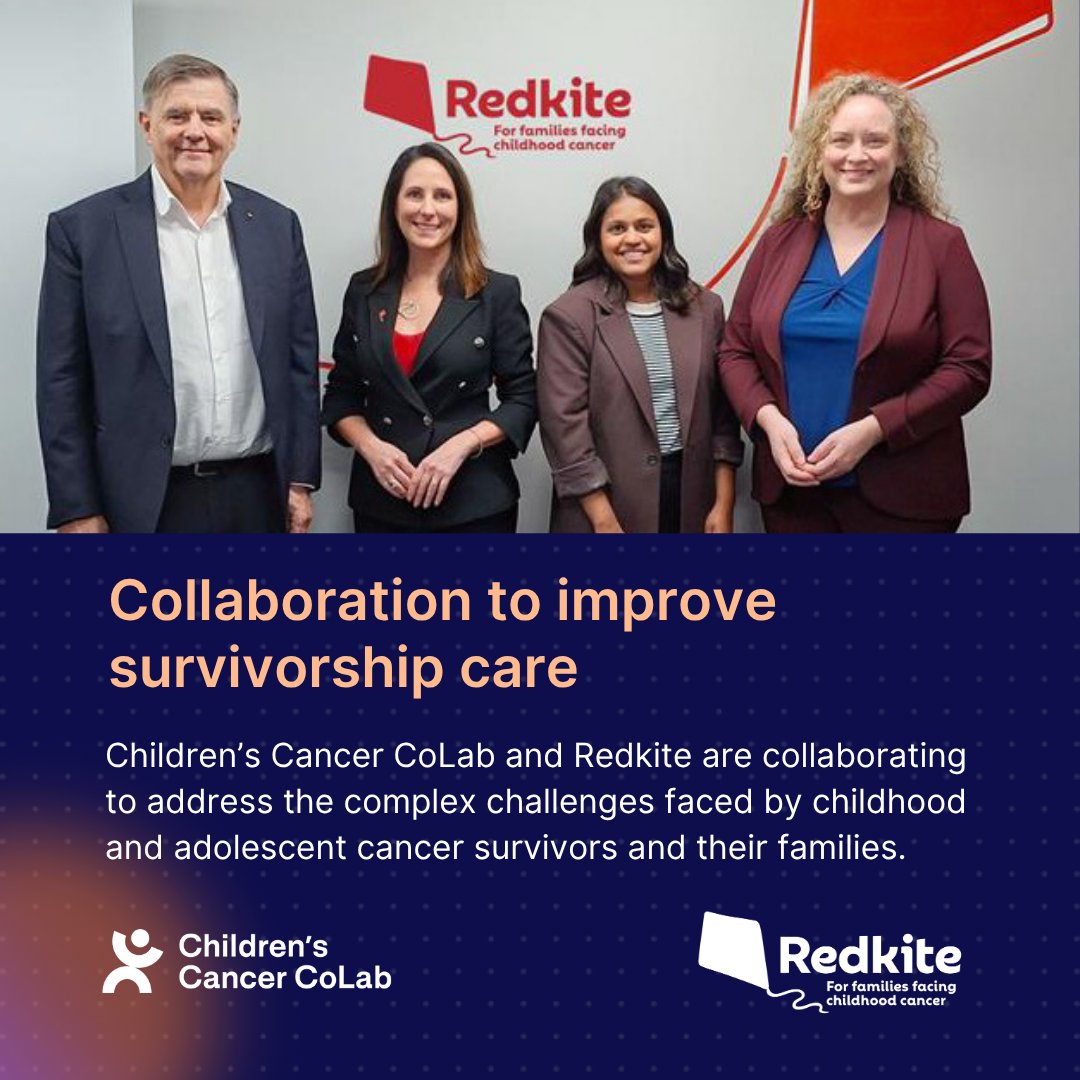 Children's Cancer CoLab (@cccolab) on Twitter photo Children's Cancer CoLab and <a href="/Redkite/">Redkite</a> are joining forces to help transform survivorship care for childhood cancer survivors across Australia. Learn more: cccolab.org.au/news-stories/cโฆ
#ChildhoodCancer #AdolescentCancer #Survivorship #SurvivorshipCare #PaediatricOncology Children's Cancer CoLab and <a href="/Redkite/">Redkite</a> are joining forces to help transform survivorship care for childhood cancer survivors across Australia. Learn more: cccolab.org.au/news-stories/cโฆ
#ChildhoodCancer #AdolescentCancer #Survivorship #SurvivorshipCare #PaediatricOncology