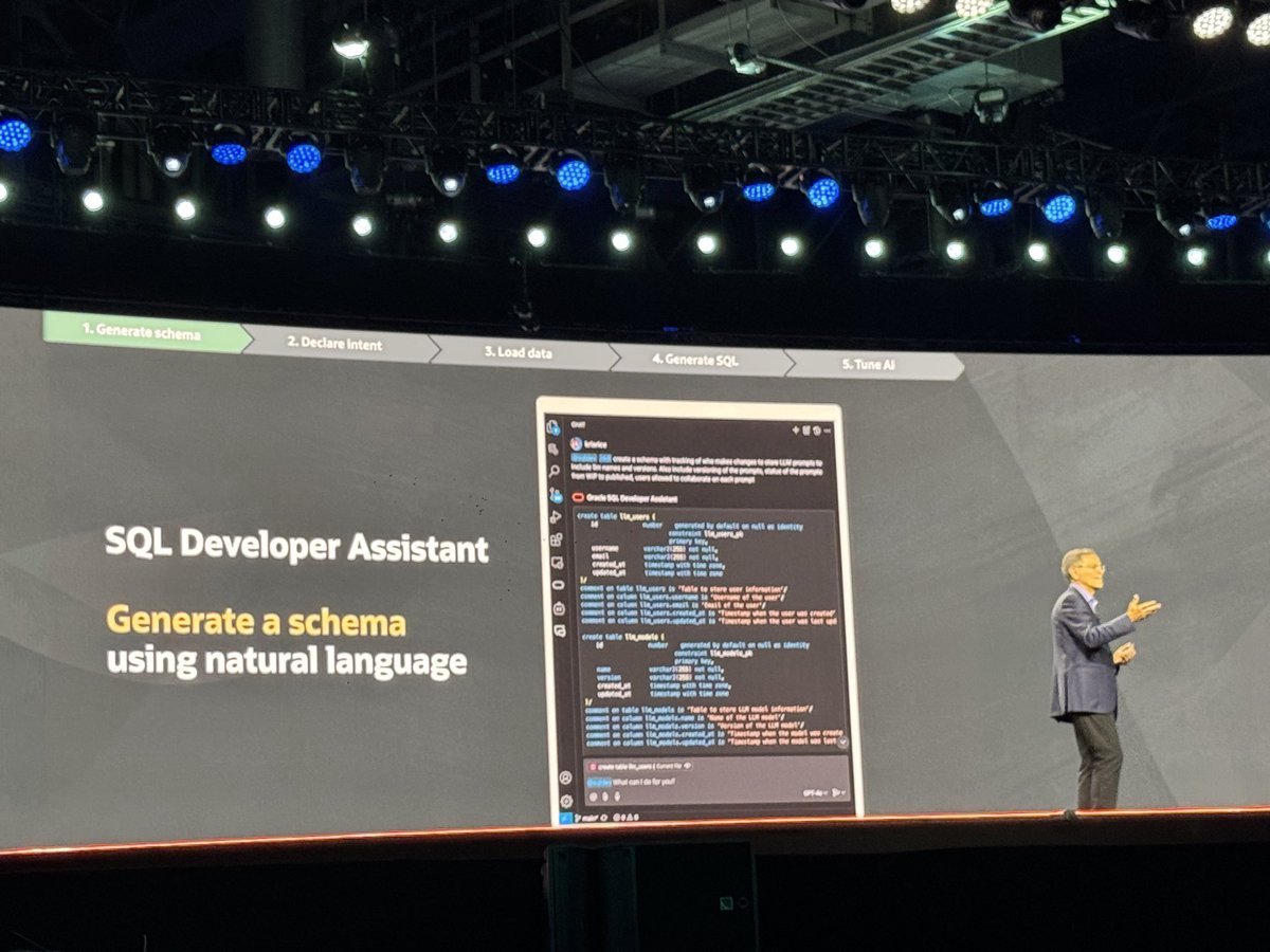 sandeshr's tweet image. Use AI for schemas , synthetic data , AI enrichment @jrloaizam @SQLMaria @jtsaismith @Oracle @oracleace