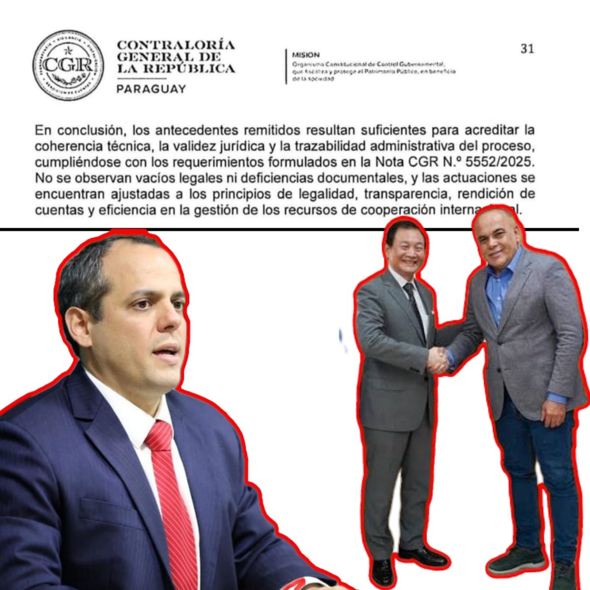 CuartoPoder_Py's tweet image. 🔴CONTRALORÍA CONCLUYE QUE NO HAY NADA IRREGULAR EN DONACIÓN DE TAIWÁN PARA EL CONGRESO
◾La @contraloriapy General de la República, concluyó que donación de 8 millones de dólares de Taiwán al Congreso de la Nación, se ajustan a principios de legalidad, transparencia y…