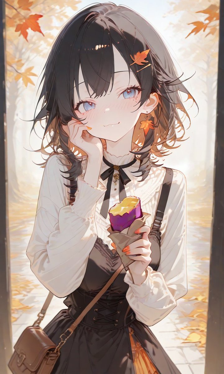 #ゆめおりプロンプト 
はじめて使わせていただきます😍
とってもかわいい『食欲の秋』を
イメージするイラストになった🩷