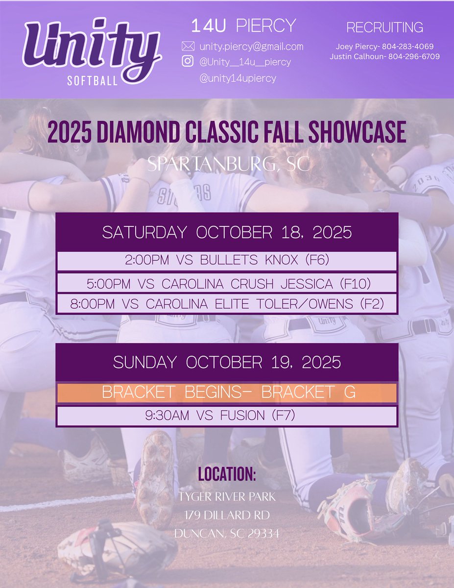 unity14upiercy's tweet image. Bags packed and energy high! ✈️ Headed to South Carolina for a weekend of softball and memories! 💜 #UnityFamily #ShowcaseBound