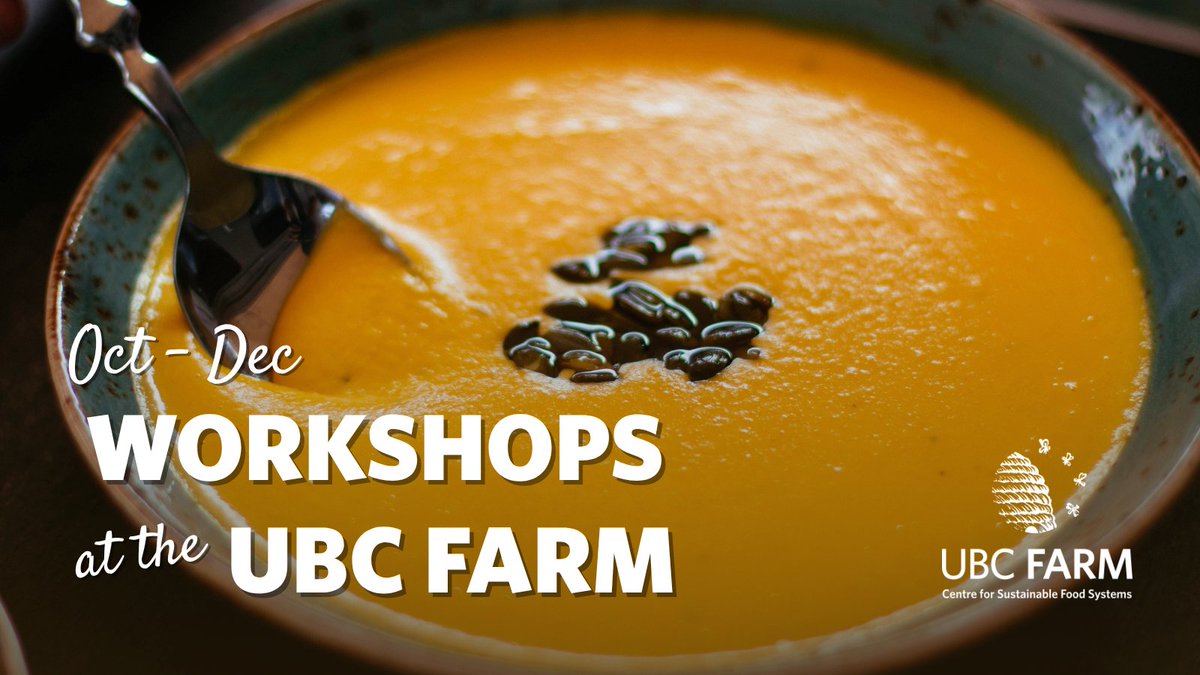 The UBC Farm's community workshops (Fall Series) are now available for registration, offering a robust lineup of 50-70 workshops year-round covering a range of topics. New offerings include Children's Workshops, Weekly Meditations, and Weekly Yoga. Register early!