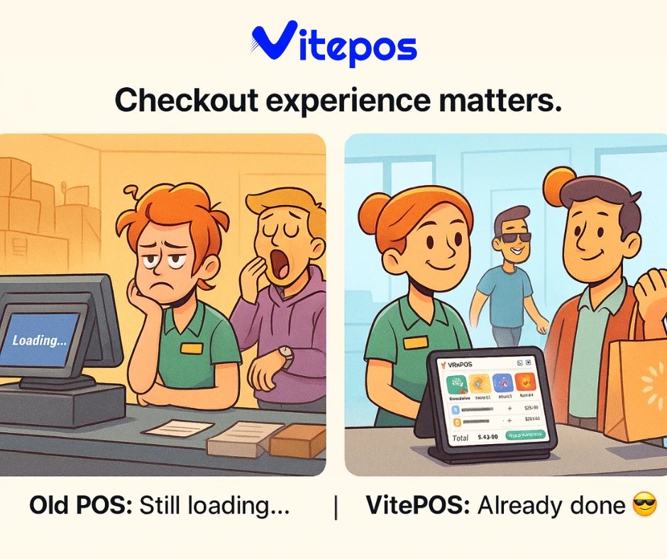 APPSBD's tweet image. The race is over before it even begins. 🏁
While old POS systems are still loading... VitePOS has already finished the checkout.
Speed matters. Customer experience matters.
👉 See the difference for yourself.

#VitePOS #RetailTech #CheckoutSpeed #POS #ModernRetail
