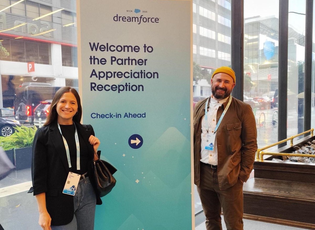 Day 0 #DF25  Kicked off #dreamforce25 at the <a href="/salesforce/">Salesforce</a>  Partner Appreciation Reception! Our team reconnected with global partners &amp; AEs, explored partnership best practices, and got a firsthand look at the latest agentic🤖 innovations and GTM roadmaps.