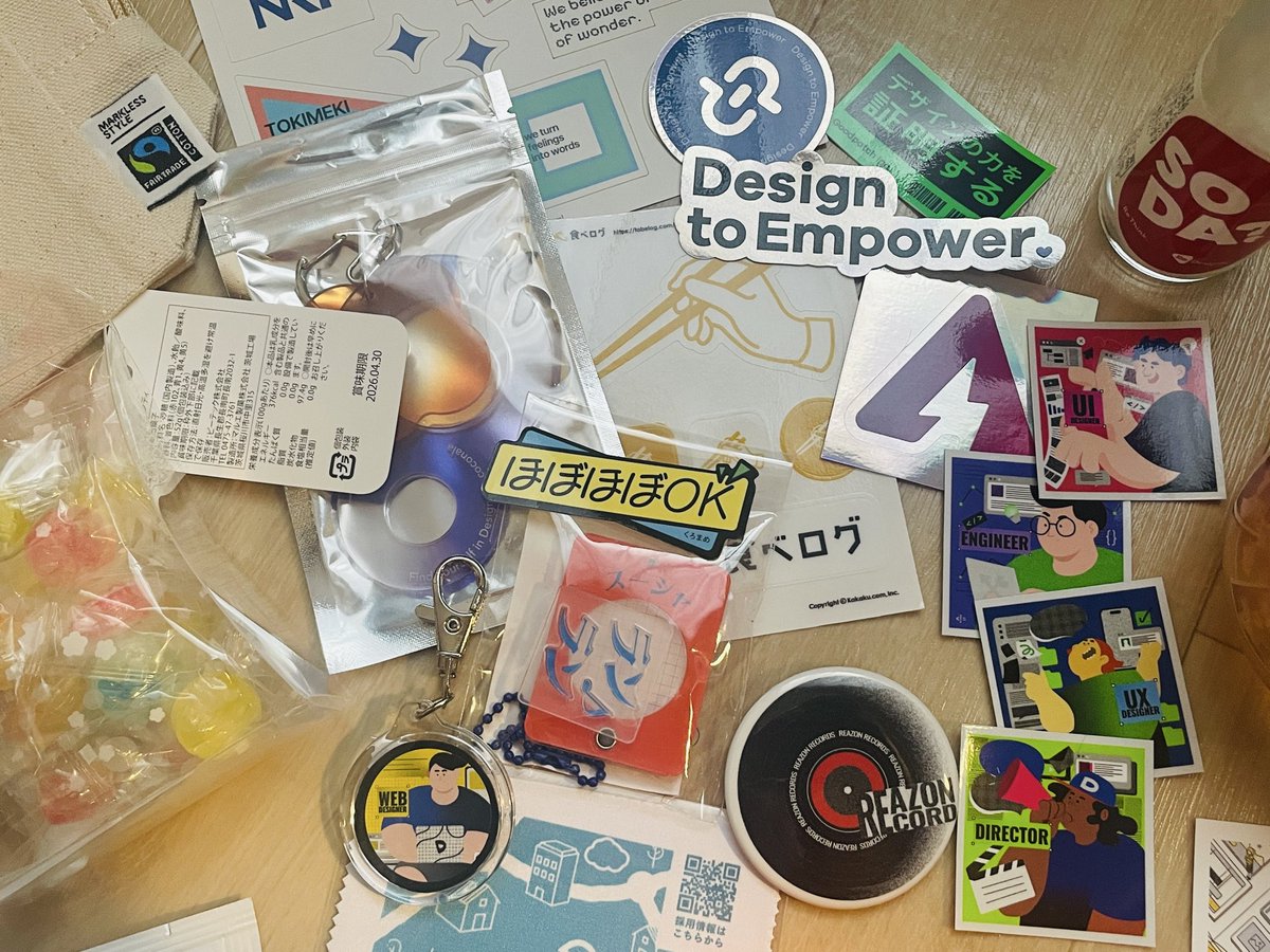 先週末は #Designship2025 へ。
初めて参加させてもらったけど、デザインで何かを生みだそうとしている人の熱量に溢れていてとっても刺激を貰った。同時にレベルがまだまだとも感じた、、これからも精進していくという気持ち！たくさん素敵なお土産頂きました。