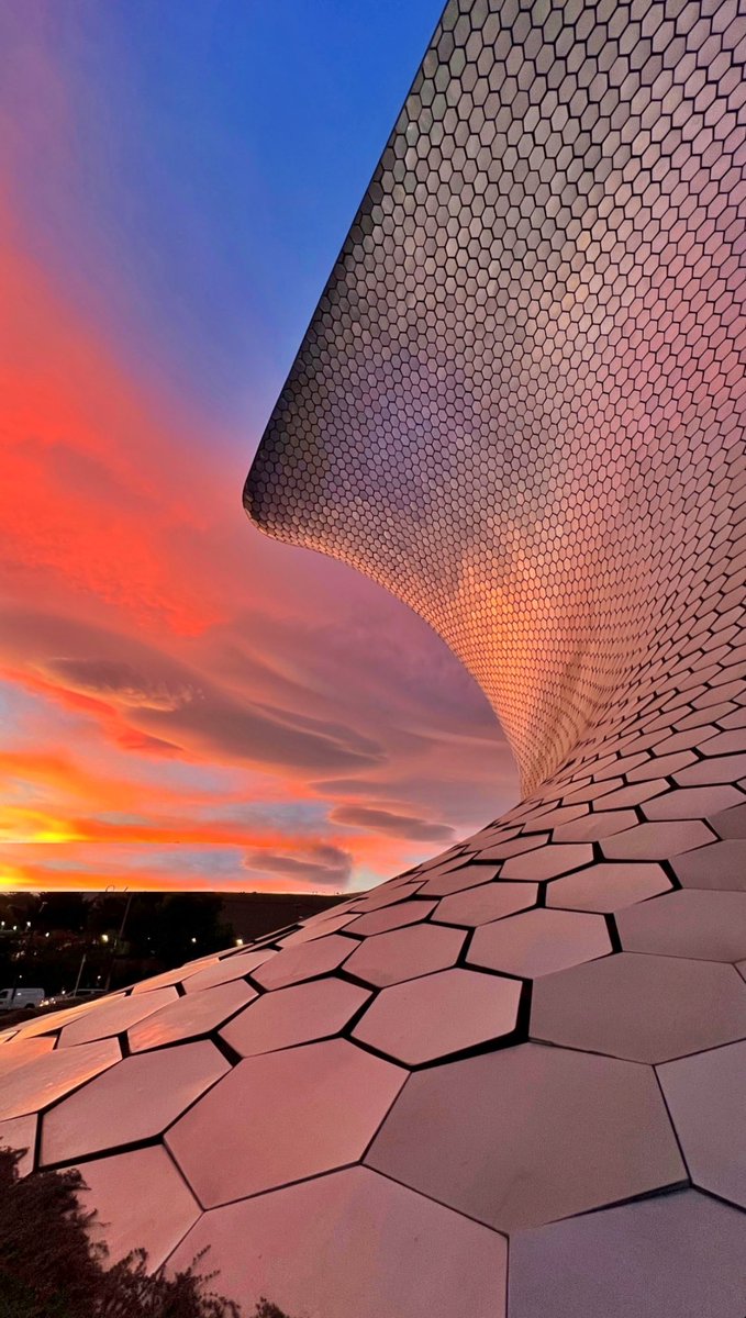 Impresionante atardecer en Polanco en el Soumaya !