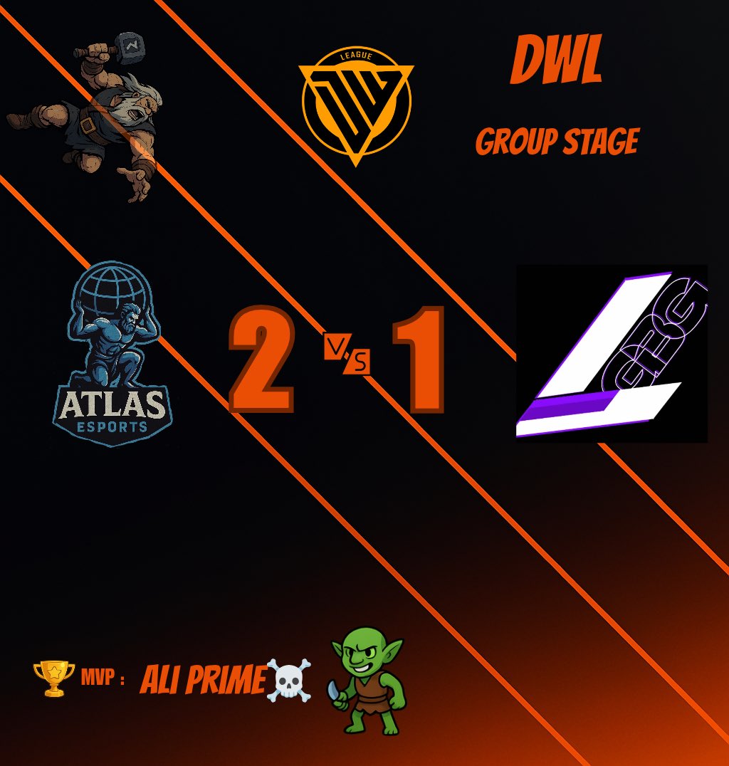 After a break we‘re currently back in DWL!🐦‍🔥

🎯Last result: 
ATLAS eSports 2-1 Game Brothers Gaming

⭐️: Ali Prime☠️ + Duo <a href="/KudO_CR/">KudO</a> x <a href="/_saecr/">Sae ✨</a> 

🏙️: <a href="/EvoStorm20/">EvoStorm</a>