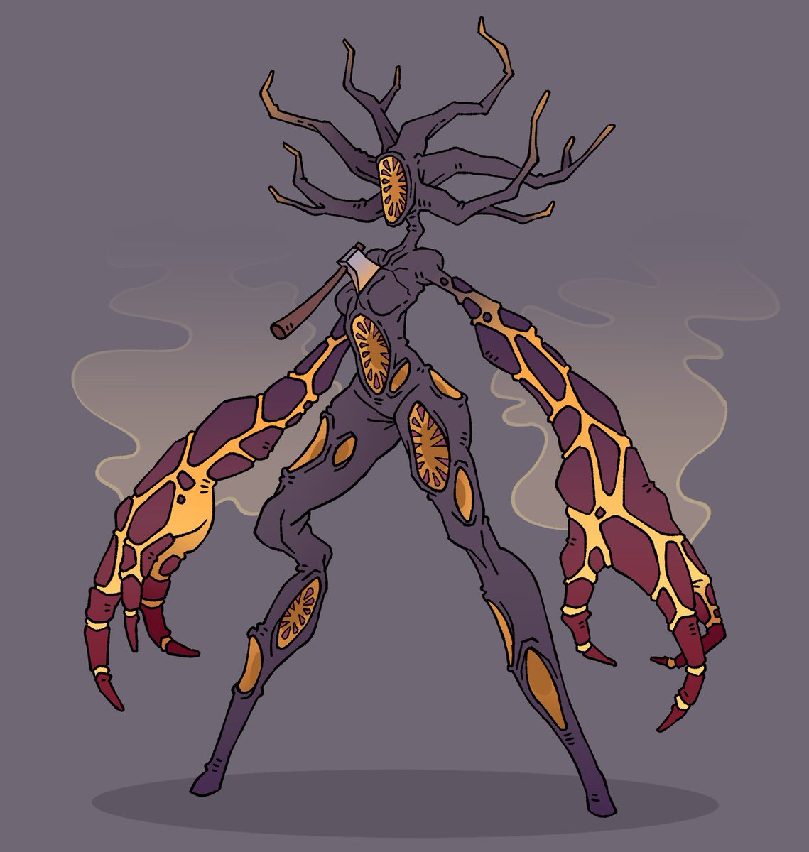 random halloween oc #4 : infernal oak woman