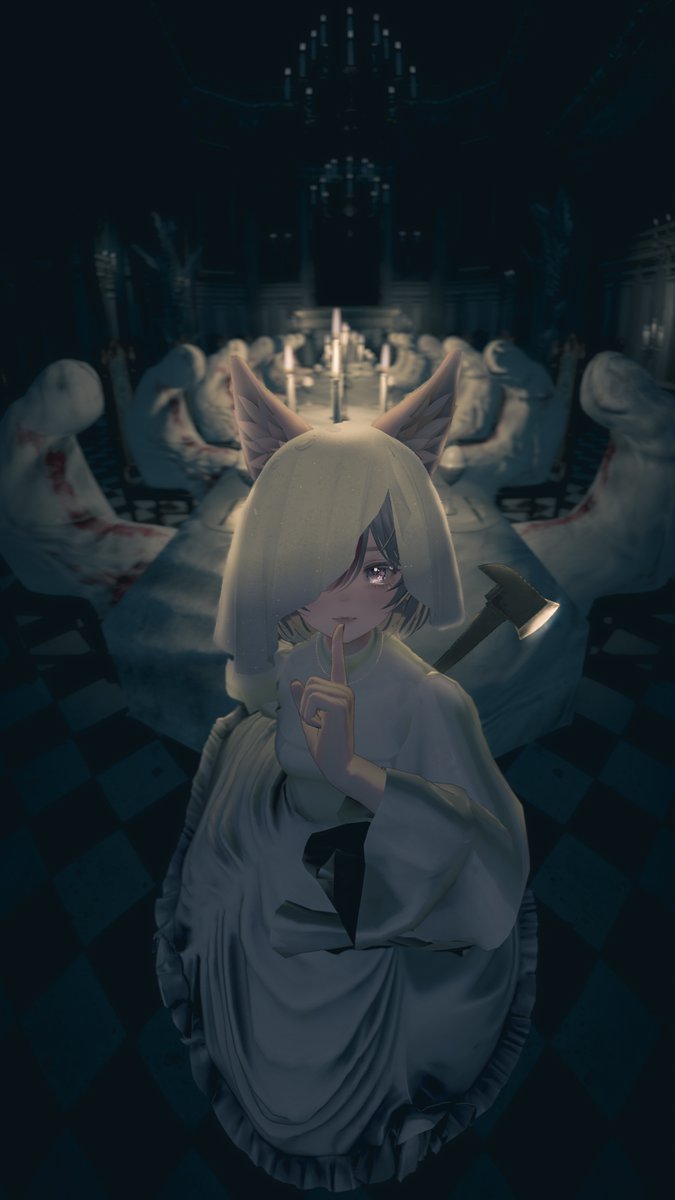 kosmik_vr's tweet image. Be my guest.
🌎World: Dining Hall
✍️by: rhagodia sp
🔵PC
#Marycia3D #VRChatPhotography #VRChat_world紹介 #monoTone3D_SS
