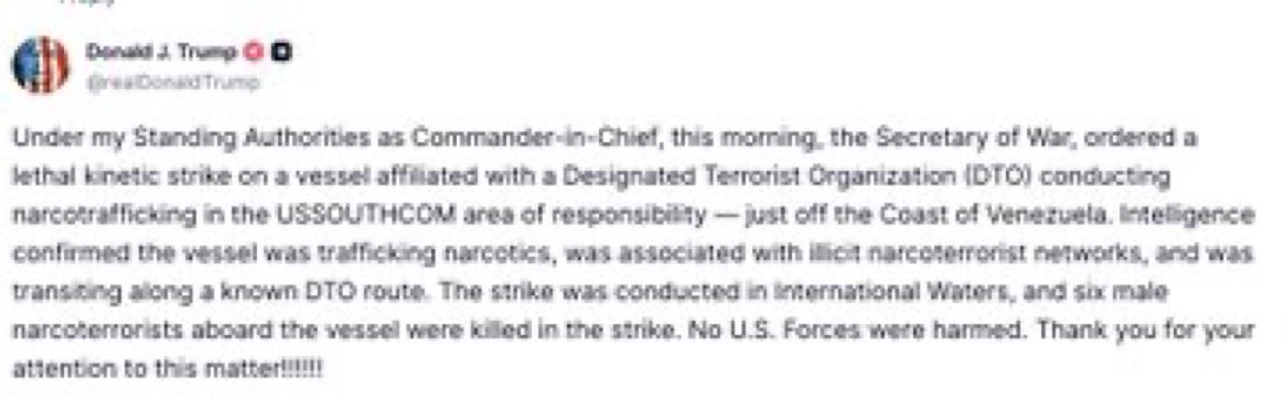 traitortrumpy's tweet image. He’s murdering people with no due process. He will do that here if this is ignored