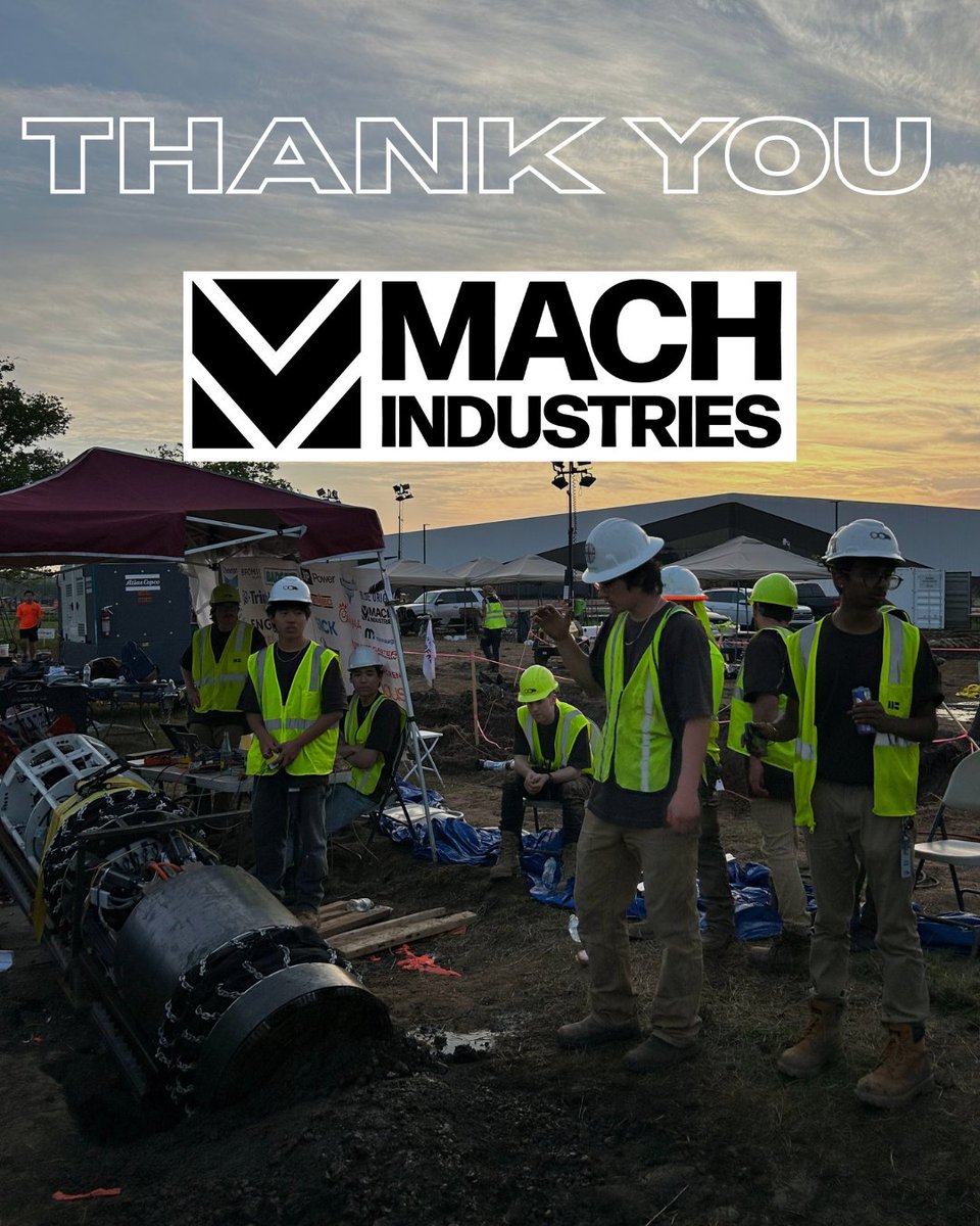 A huge thank you to our sponsor of two years, Mach Industries! Your support has been fundamental to our success, providing our student engineers with critical expertise and opportunities. We're proud that 3 of our members interned at Mach this summer, joining CU Hyperloop alums!