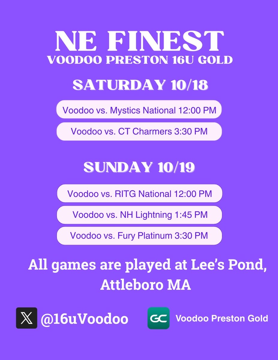 Chloe Veator (@chloeveator2028) on Twitter photo Pumped for this weekend!π₯π₯πͺ
<a href="/16uVoodoo/">Voodoo Preston Gold</a> <a href="/VoodooSBRecruit/">Voodoo_SB College Recruiting</a> <a href="/SBRRetweets/">Softball Recruiting Reposts</a> <a href="/CoastRecruitsSB/">Coast Recruits π₯</a> <a href="/salemstsoftball/">Salem State Softball</a> <a href="/WSU_Softball/">WSU Lancers Softball</a> <a href="/FramStSB/">Framingham State Softball</a> <a href="/CoachMillerSB/">Larry Miller</a> <a href="/FPUSoftball_/">FPU Softball</a> <a href="/JudgesSoftball/">Brandeis University Softball</a> <a href="/UMassDSoftball/">UMass Dartmouth Softball</a> <a href="/RiverhawkSB/">UMass Lowell Softball</a> <a href="/CoachStarek/">Jen Starek</a> <a href="/UMassSoftball/">UMass Softball</a> <a href="/CoachChinny/">Grace Perechinsky</a> <a href="/STAHawksSB/">Saint Anselm Hawks Softball</a> <a href="/AssumptionSB/">Assumption University Softball</a> Pumped for this weekend!π₯π₯πͺ
<a href="/16uVoodoo/">Voodoo Preston Gold</a> <a href="/VoodooSBRecruit/">Voodoo_SB College Recruiting</a> <a href="/SBRRetweets/">Softball Recruiting Reposts</a> <a href="/CoastRecruitsSB/">Coast Recruits π₯</a> <a href="/salemstsoftball/">Salem State Softball</a> <a href="/WSU_Softball/">WSU Lancers Softball</a> <a href="/FramStSB/">Framingham State Softball</a> <a href="/CoachMillerSB/">Larry Miller</a> <a href="/FPUSoftball_/">FPU Softball</a> <a href="/JudgesSoftball/">Brandeis University Softball</a> <a href="/UMassDSoftball/">UMass Dartmouth Softball</a> <a href="/RiverhawkSB/">UMass Lowell Softball</a> <a href="/CoachStarek/">Jen Starek</a> <a href="/UMassSoftball/">UMass Softball</a> <a href="/CoachChinny/">Grace Perechinsky</a> <a href="/STAHawksSB/">Saint Anselm Hawks Softball</a> <a href="/AssumptionSB/">Assumption University Softball</a>
