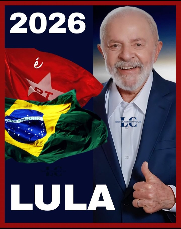 🚩Boa noite companheirada, em 2026 e Lula de novo. 

VETOS DO LULA FICAM
QUEM MANDA É O POVO
JUSTIÇA PARA O TRABALHADOR
FIM DAS EMENDAS
CONTROLEM OS AGROTÓXICOS
RT