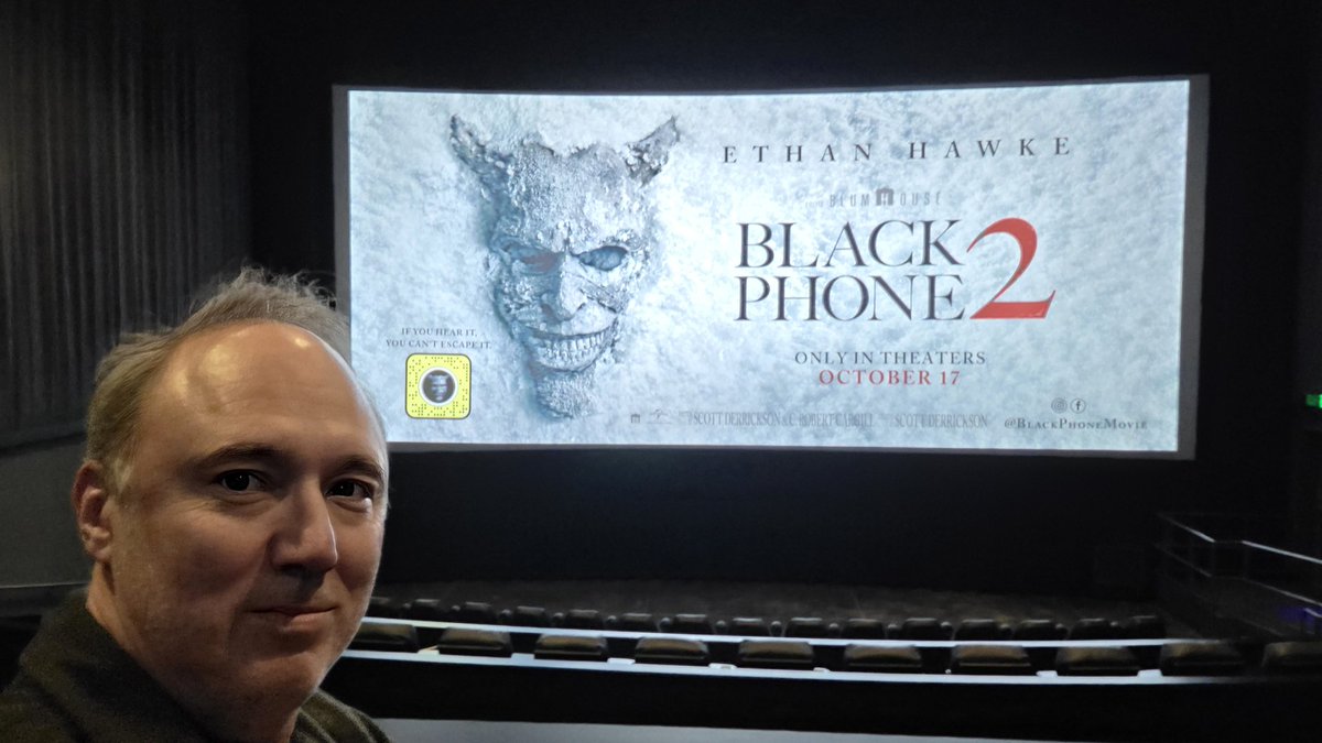 Tonight,  it's Ethan Hawke in BLACK PHONE 2.

Thanks to <a href="/AlliedGlobalMkg/">Allied Global Marketing</a> and <a href="/blumhouse/">Blumhouse</a> for the screening.