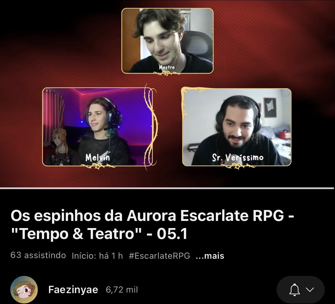 eu sou o sr. veríssimo.

#EscarlateRPG