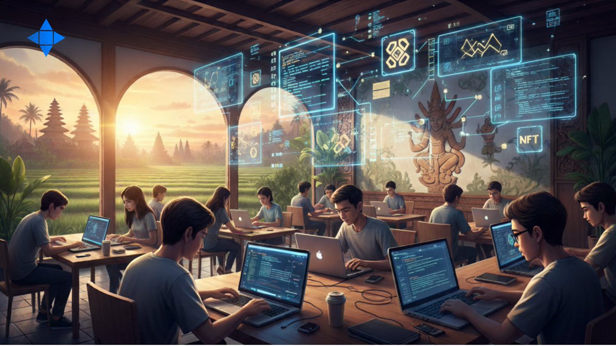 MandalaChain's tweet image. The Mandala Blockchain Academy is rapidly growing -building Indonesia’s next generation of Web3 talent 🇮🇩
Our first major milestone: a scholarship with the City of Denpasar where 100+ young developers learned to code, deploy smart contracts, and earn blockchain-verified…