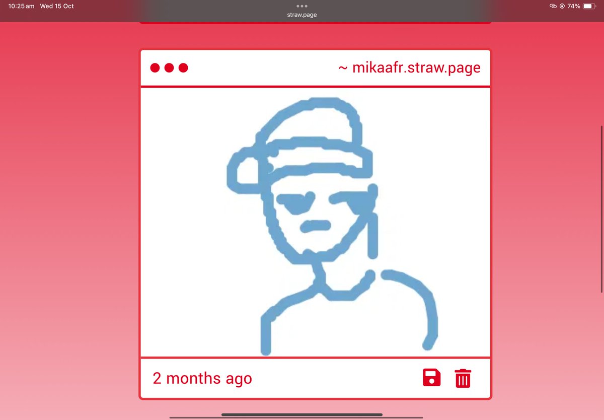 I’m gonna open my strawpage again, Thank u to whoever sent this 2 months ago
