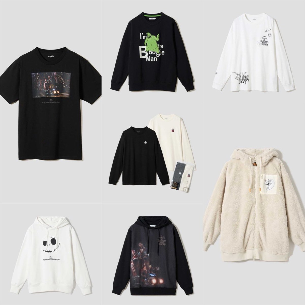 graniph XL ホワイト Tシャツ ナイトメア・ビフォア・クリスマス