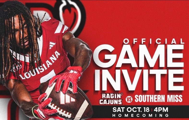 Jaytun (JT) Terry (@j_terry11) on Twitter photo I will be at <a href="/RaginCajunsFB/">Louisiana Ragin’ Cajuns® Football</a> homecoming game this weekend 🌶️<a href="/CoreyThomas337/">Corey Thomas</a> <a href="/raejeannhawkins/">Rae ♡</a> <a href="/ash_trojanFB/">Alexandria Football</a> <a href="/CoachSalgado/">Jim Salgado</a> <a href="/RecruitLouisian/">Recruit Louisiana™️</a> <a href="/LAvsAllYall/">Louisiana vs. All Y’all</a> <a href="/b_hoss_mac/">Bret H. McCormick</a> I will be at <a href="/RaginCajunsFB/">Louisiana Ragin’ Cajuns® Football</a> homecoming game this weekend 🌶️<a href="/CoreyThomas337/">Corey Thomas</a> <a href="/raejeannhawkins/">Rae ♡</a> <a href="/ash_trojanFB/">Alexandria Football</a> <a href="/CoachSalgado/">Jim Salgado</a> <a href="/RecruitLouisian/">Recruit Louisiana™️</a> <a href="/LAvsAllYall/">Louisiana vs. All Y’all</a> <a href="/b_hoss_mac/">Bret H. McCormick</a>