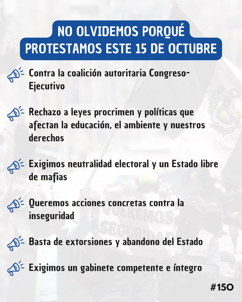 diego_pomareda's tweet photo. Con este gabinete (más de lo mismo) “todo cambia para que nada cambie” ⚠️.

La indiferencia ❌ frente a los problemas urgentes seguirá intacta.

Mañana, protestemos ℹ️ de forma pacífica contra el abuso, la inseguridad y el abandono de nuestro país.

La patria 🇵🇪 se defiende y se construye juntos.

Todo es político.
#PorEstosNo #15O

(1/4) 🧵