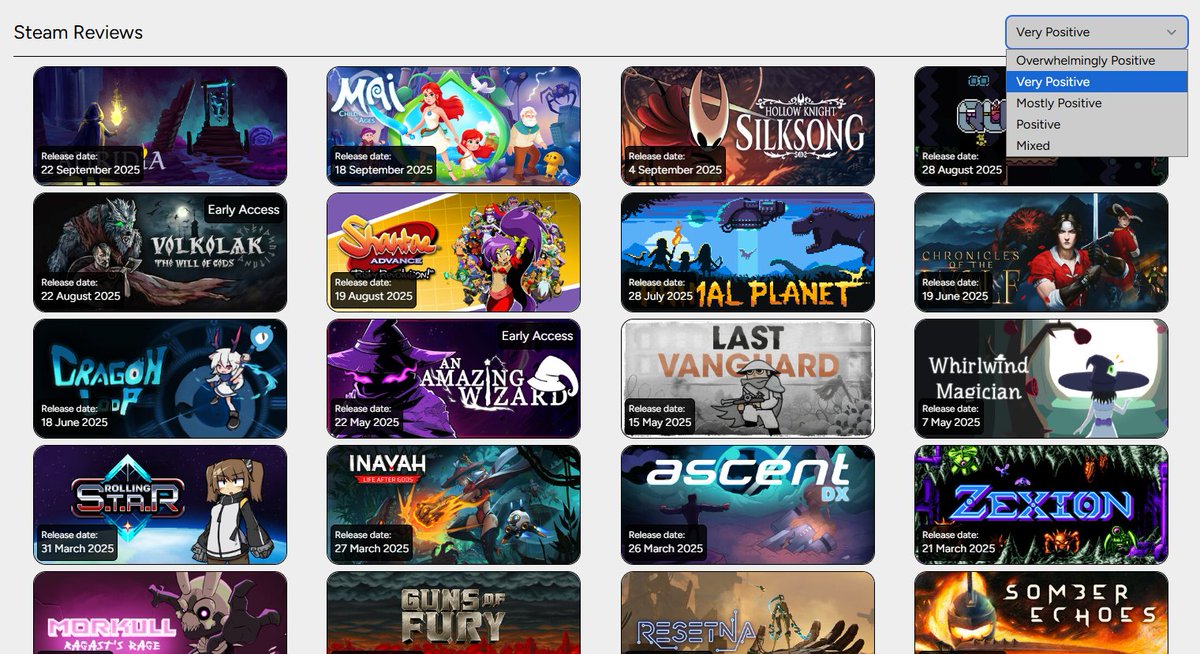 Metroidvania.gg tweet media