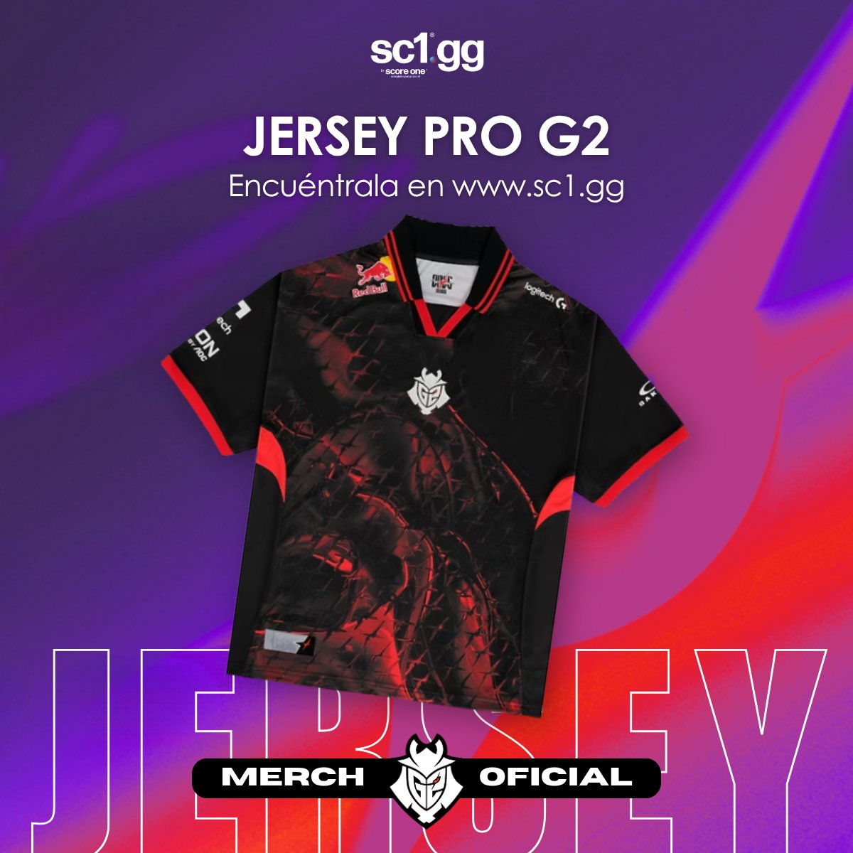 sc1mx's tweet image. 🔥 Jersey oficial de @G2esports disponible ahora en SC1. 👕 Consíguelo en 👉 sc1.gg #PlayDifferent #SC1