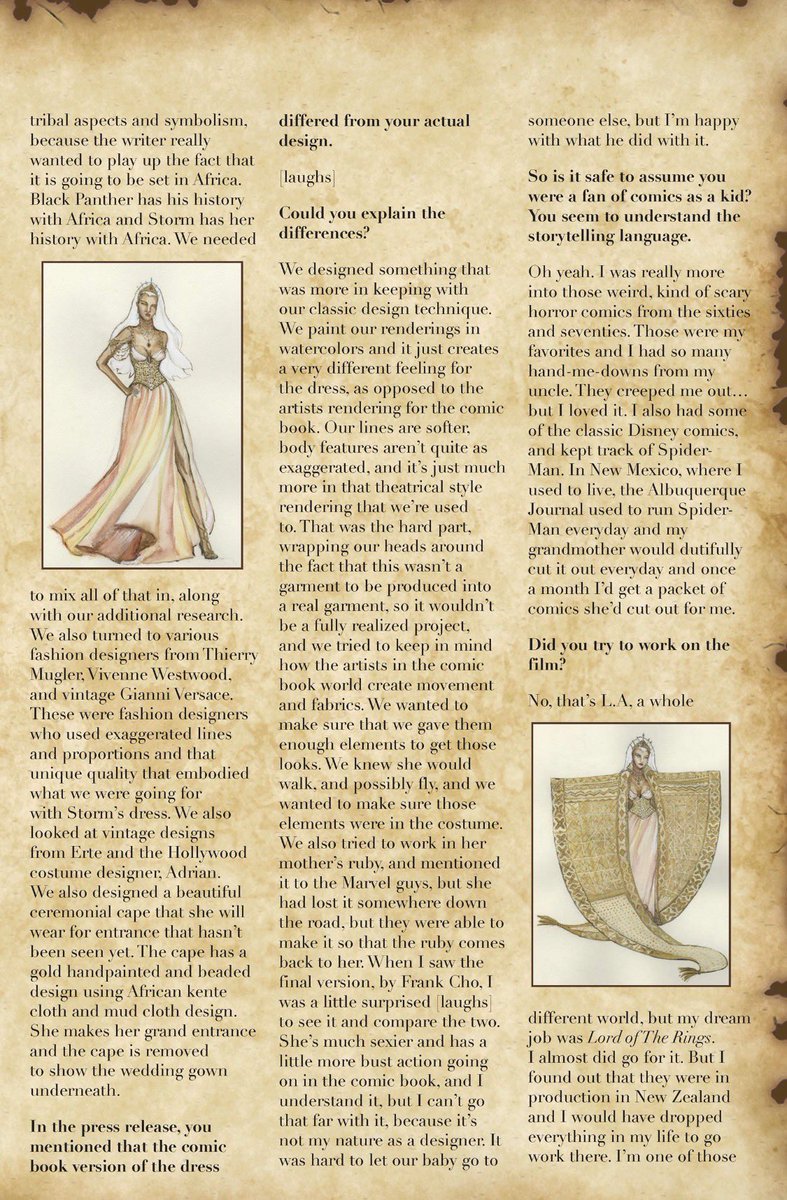 🚨CURIOSIDADES MARVEL #7

O vestido de noiva de Ororo foi desenhado por estilistas da vida real e por um figurinista vencedor do Emmy, contratado pela Marvel.

via. <a href="/ororodaily/">daily storm</a>