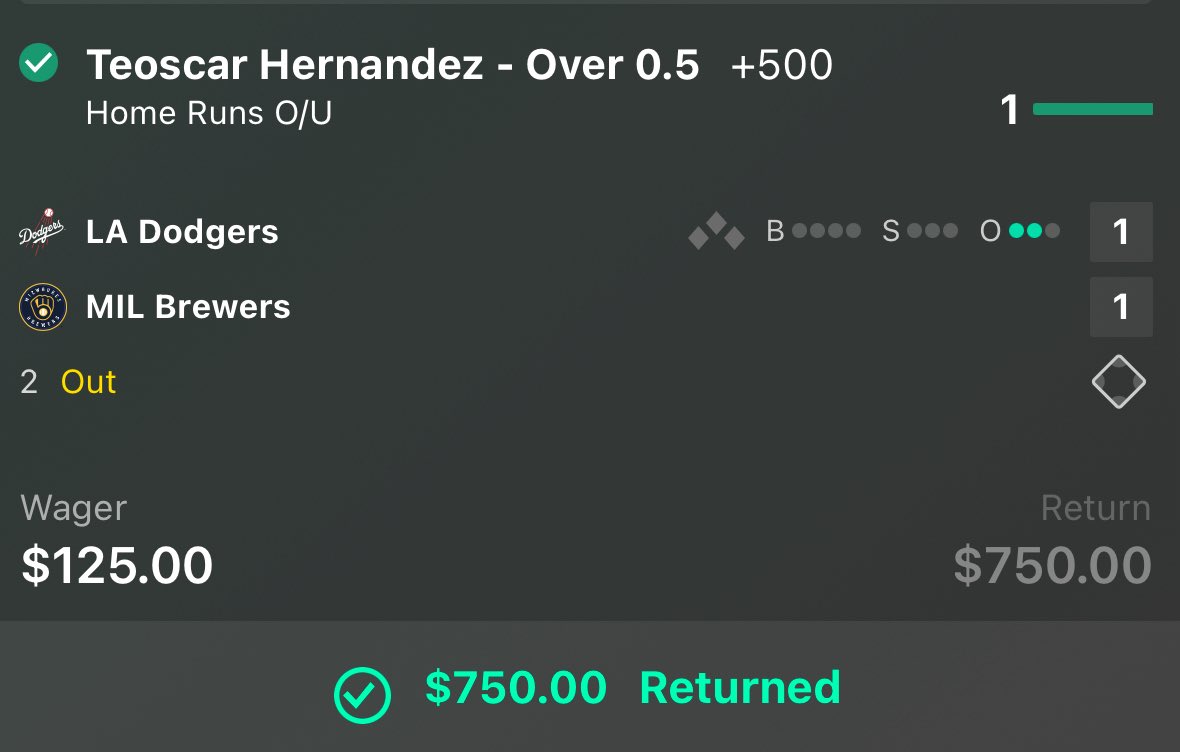 JDoubzz's tweet photo. @MLBHR @BetMGM Bloody Teo😮‍💨 https://t.co/QaHYoWG3Ef