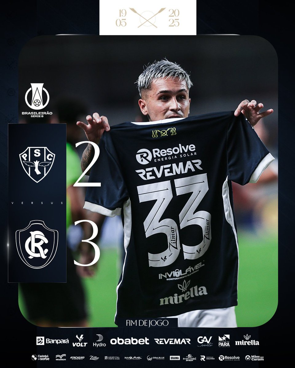 É FIM DE JOGO NO MANGUEIRÃO! O CLUBE DO REMO VENCE O #RExPA780 E SOMA +3️⃣ PONTOS NA SERIE B! 

O TEU PESADELO TEM NOME! 3️⃣3️⃣! 🦁

📸 Samara Miranda / Remo

#OReiDaAmazônia