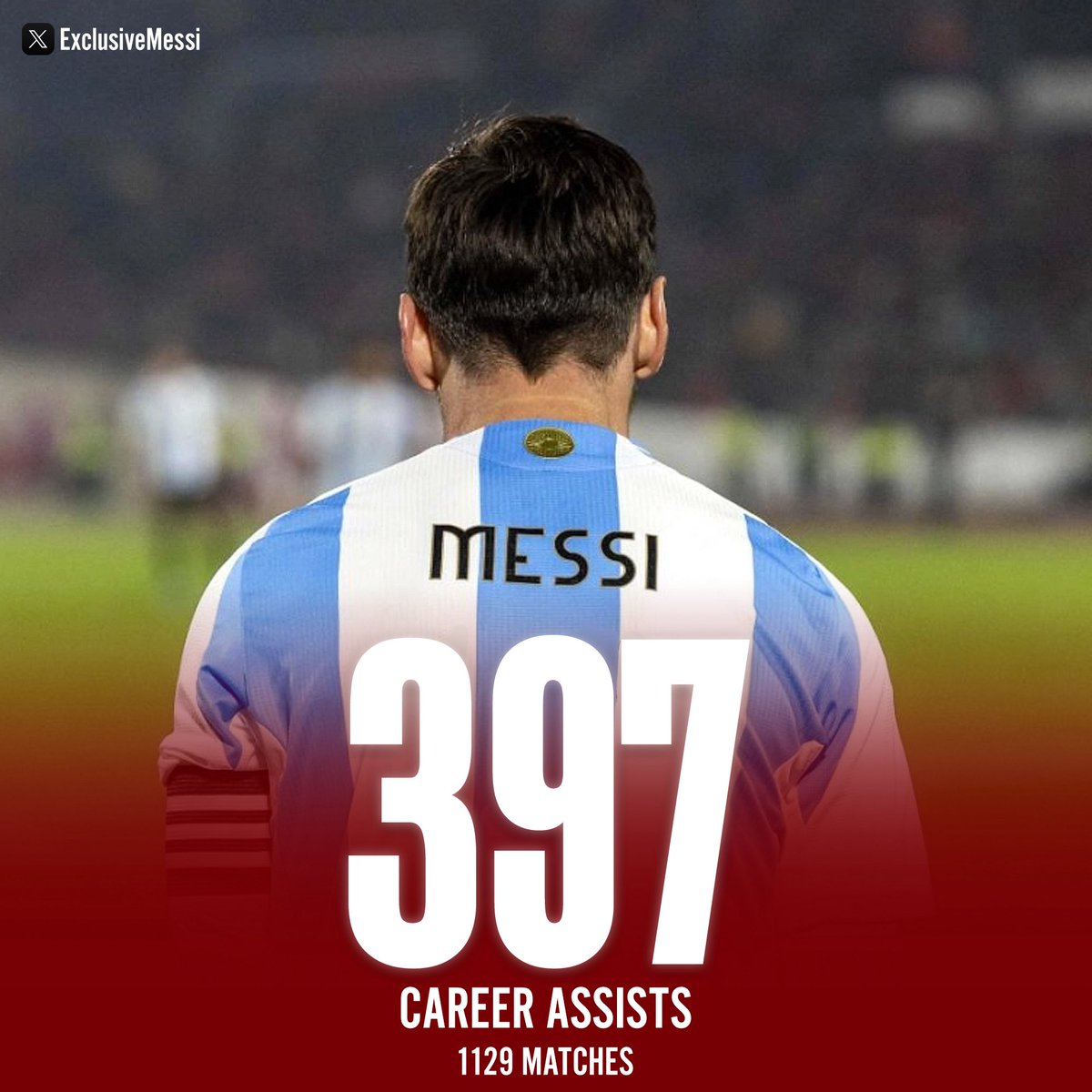 Crackbol10's tweet image. Messi se pone a solo 3 asistencias de ser el único jugador registrado con 400 asistencias en total ✅️🅰️