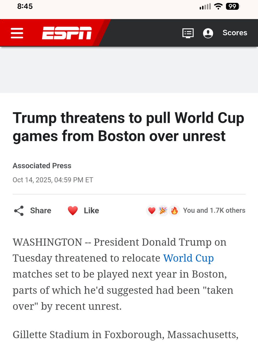 Today's distraction from the Epstein files, disastrous tariff policy, a failing economy, and rising inflation.