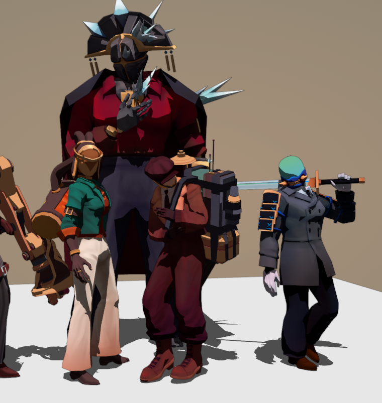 Noir icon blend scene 😄 i originally wanted to add everyone else in over time but i decided against it because i thought it would become unreadable on the store page but hey yknow what i did have some of them in here