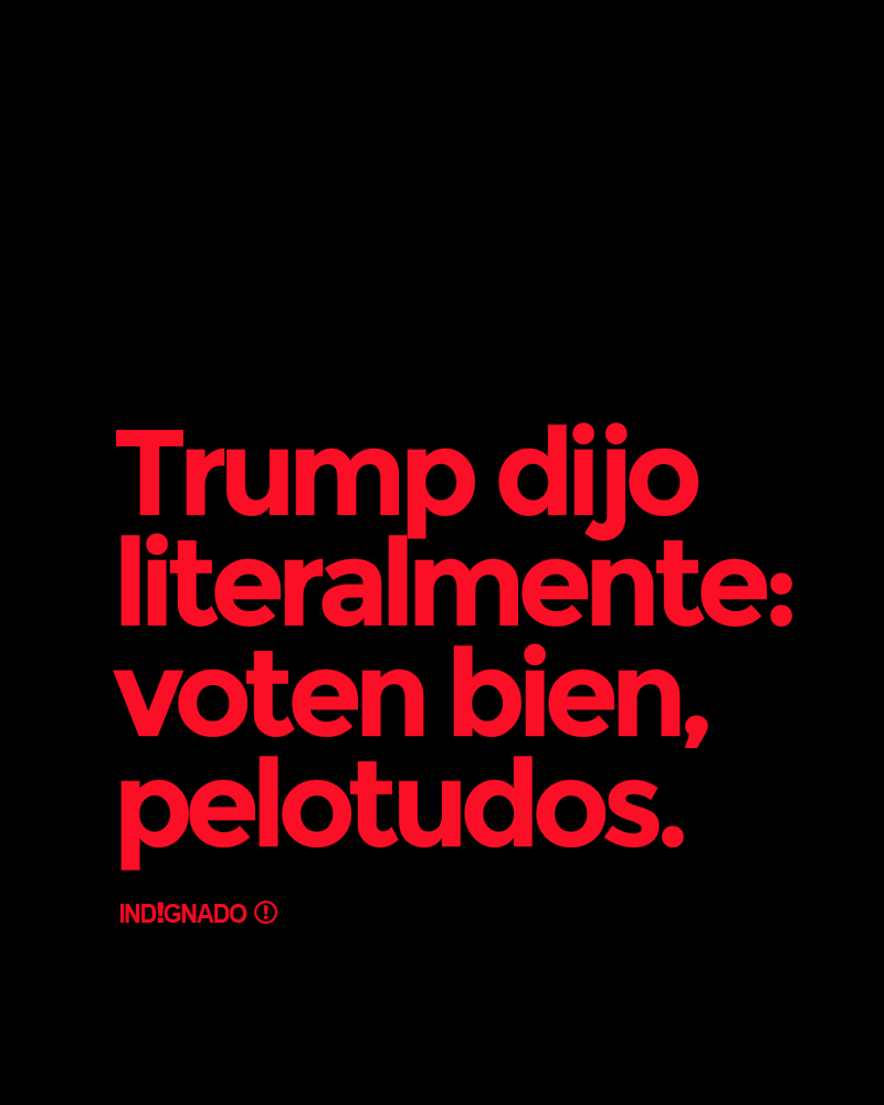 Lo que dijo Trump.