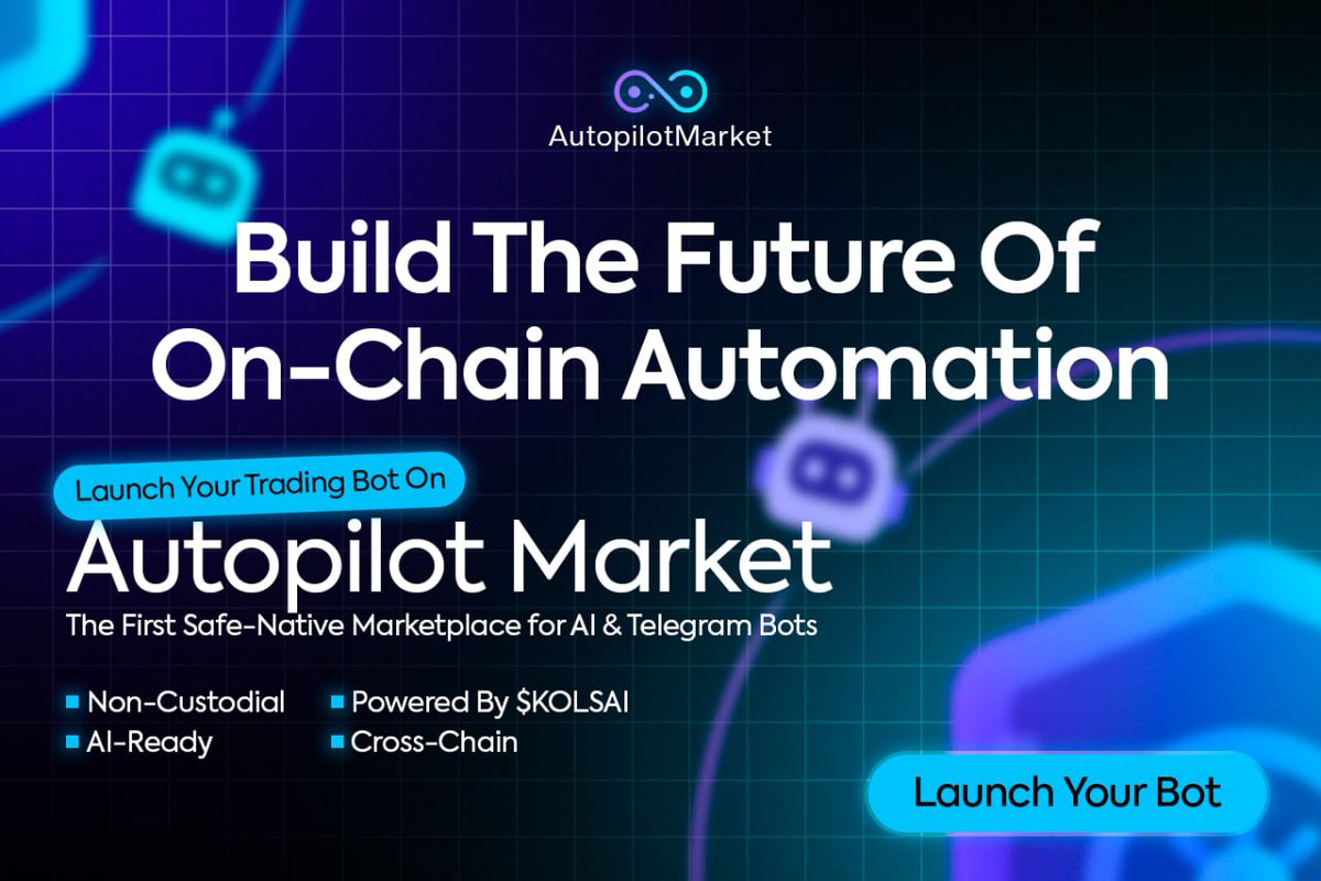 kolsai_io's tweet photo. 🚀 AutopilotMarket Update — Copy KOLs Going On-Chain!

After listening to our early users and community feedback ❤️
we’ve started working on a major upgrade inside AutopilotMarket.

What’s Changing:
✔️We’re shifting the Copy KOLs functionality on-chain —
bringing full transparency, decentralization, and reward sharing directly to the blockchain 🔗

What’s Coming Next:
✔️Users will soon be able to copy KOLs directly on-chain — safer and trustless.
✔️KOLs will earn on-chain rewards in $KOLSAI tokens.
✔️50% of all fees will automatically go to the KOLs being followed —
rewarding their effort, analysis, and community value.

This marks a major step forward for AutopilotMarket —
from a smart trading bot ➜ to a fully decentralized on-chain copy-trading system built for transparency and community growth ⚙️💎

⏳ Development is in progress.
Stay tuned — on-chain Copy KOLs are coming soon to AutopilotMarket!

#AutopilotMarket #KOLSAI #DeFi #CopyTrading #Web3 #Transparency